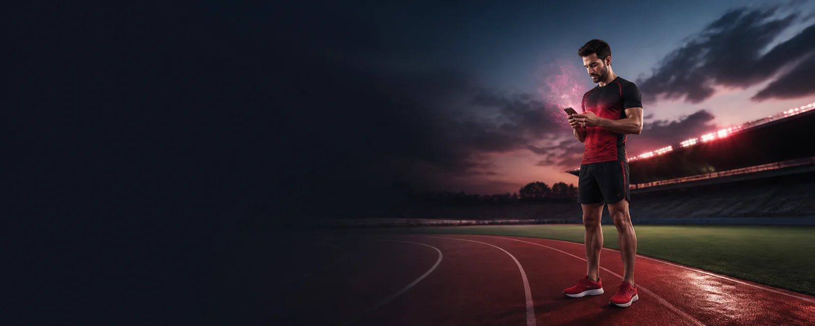 Canadian phone athlete in a BetLabel promotion