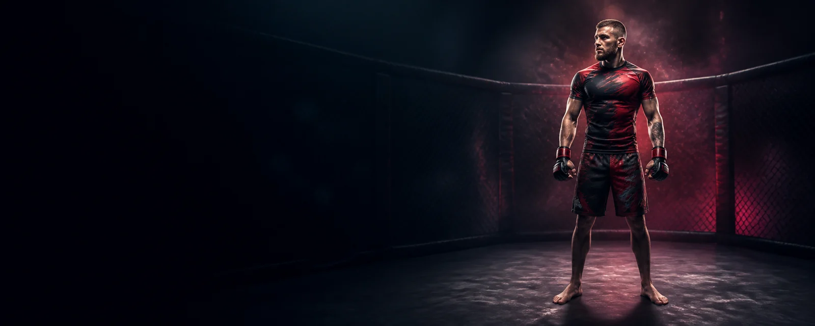Canadian mma athlete in a BetLabel promotion