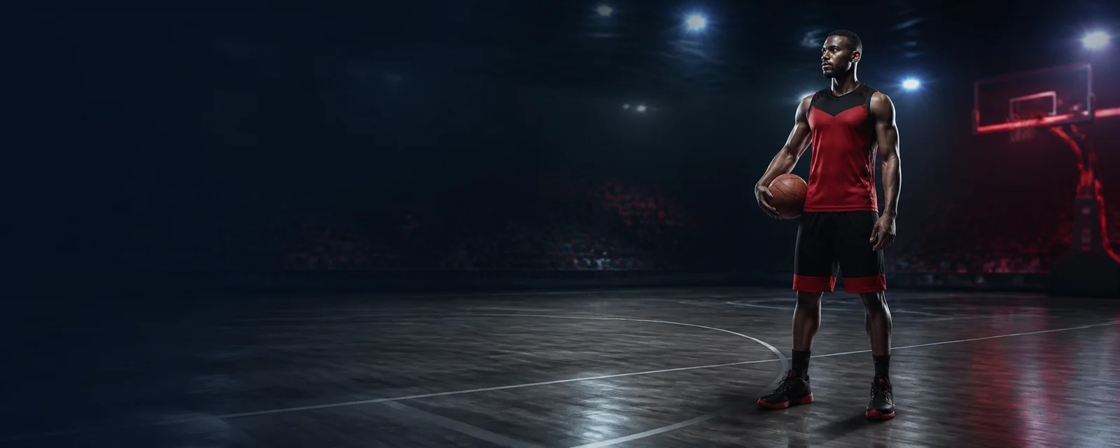 Canadian basketball athlete in a BetLabel promotion